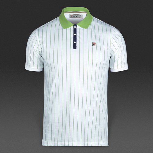 FILA BB1 Polo Shirt White / Kiwi / Peacoat for Men